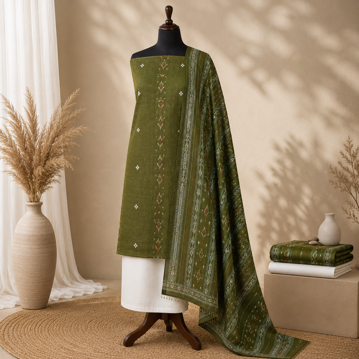 Pure Sambalpuri unstitched fabric