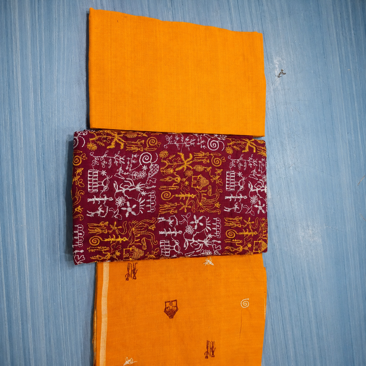 3pc Sambalpuri unstitched fabric