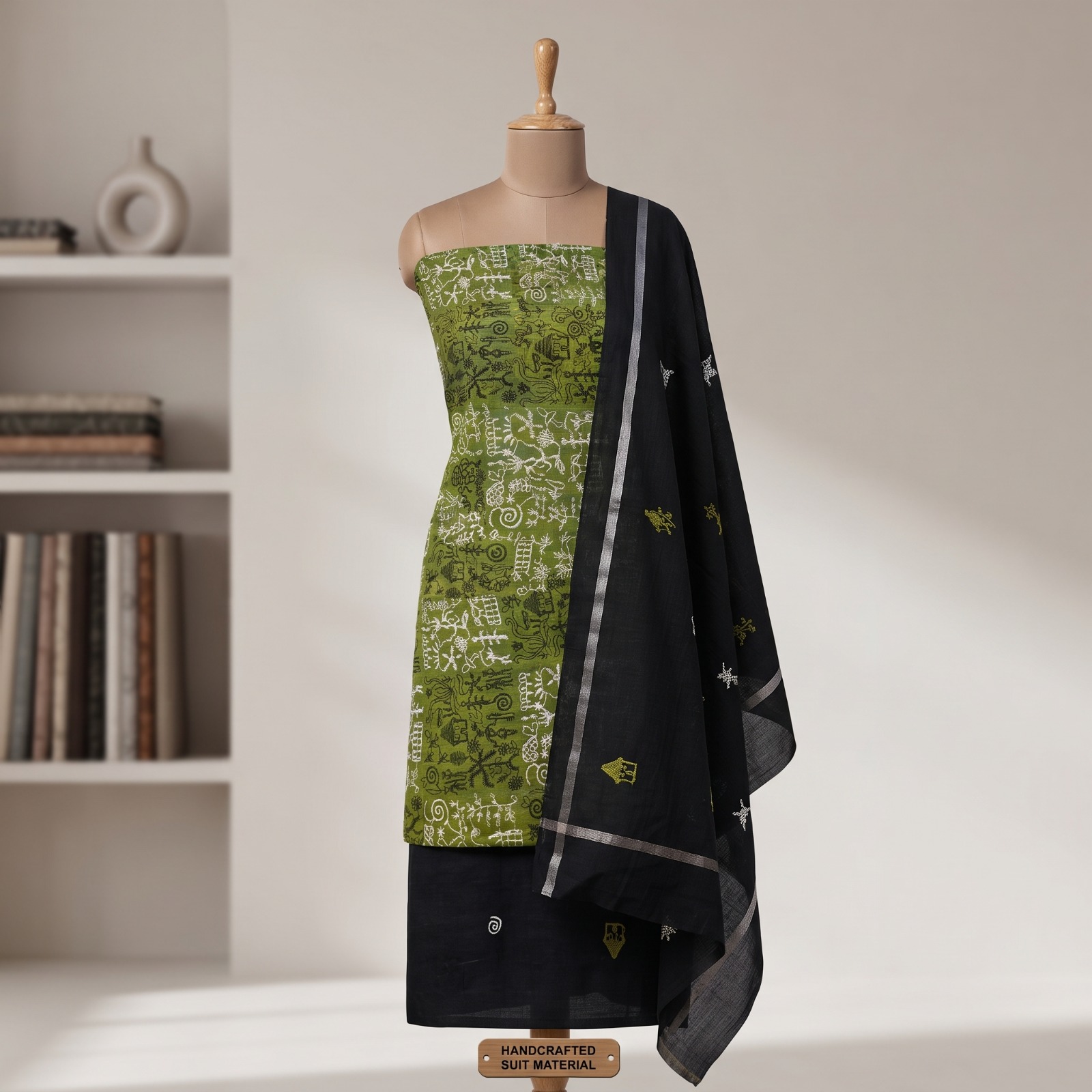 3pc Sambalpuri unstitched fabric