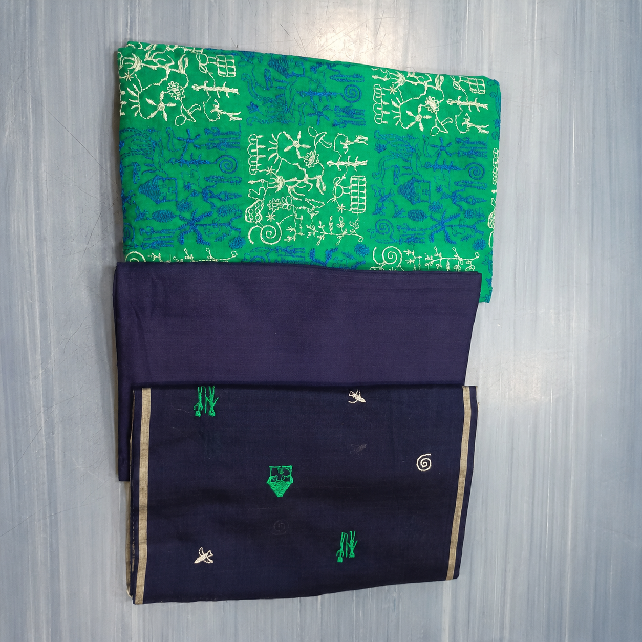 3pc Sambalpuri unstitched fabric