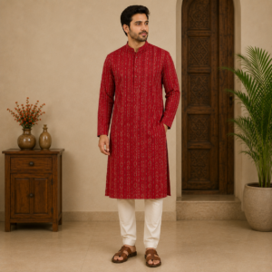 Pure Sambalpuri woven Design Unstitched Kurta Fabric for men(2.5 mtr)